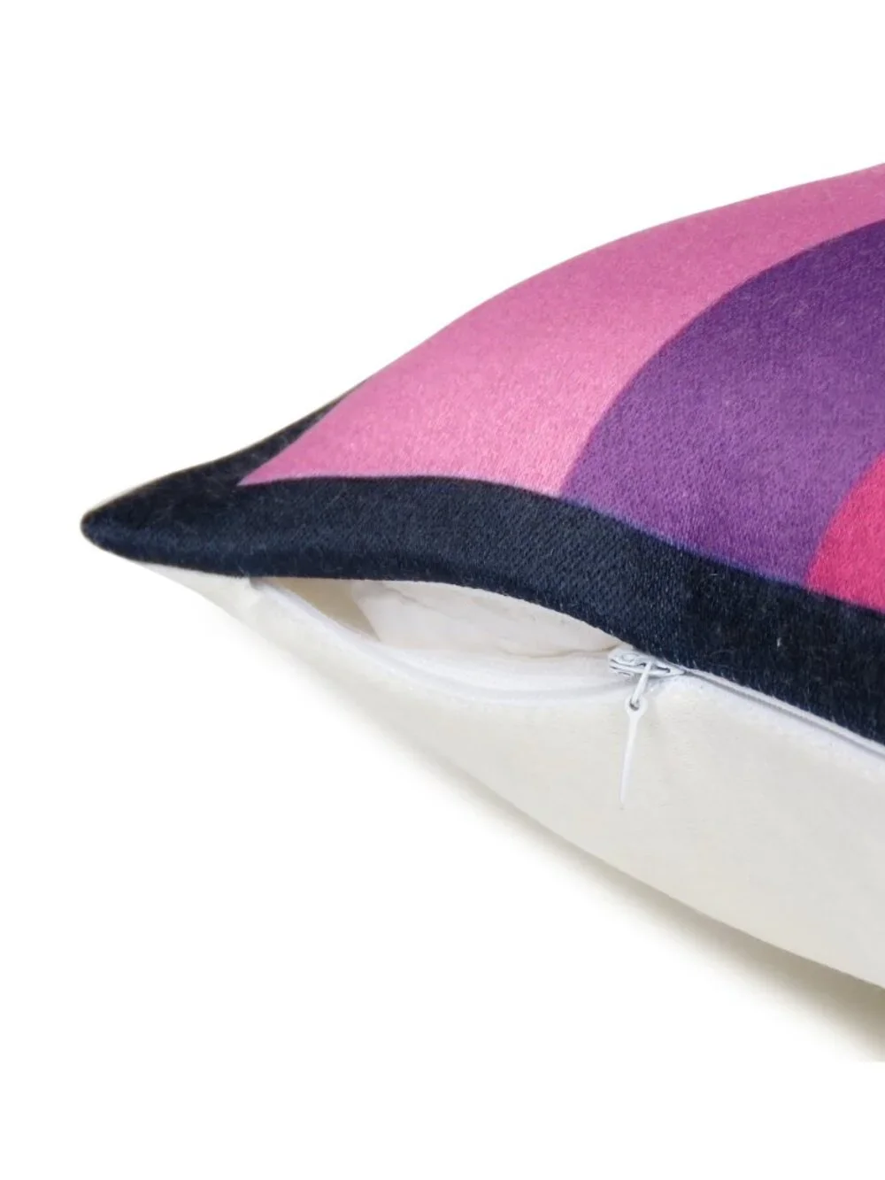 Oussum Cotton Pillow Cover Half Circle Digital Print Square Pink & Red Set of 2